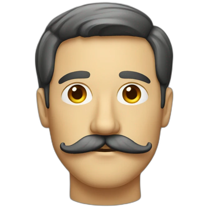 german man with mustache emoji