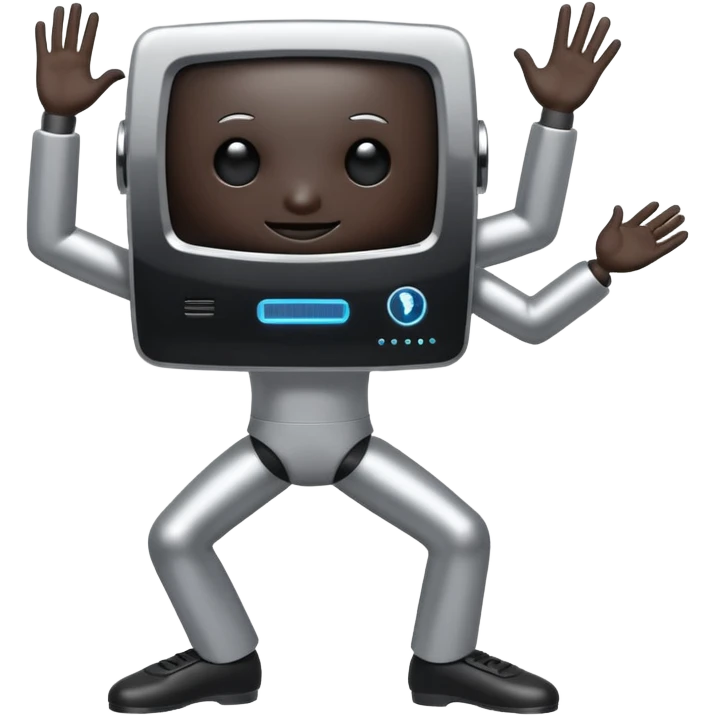 dancing computer emoji