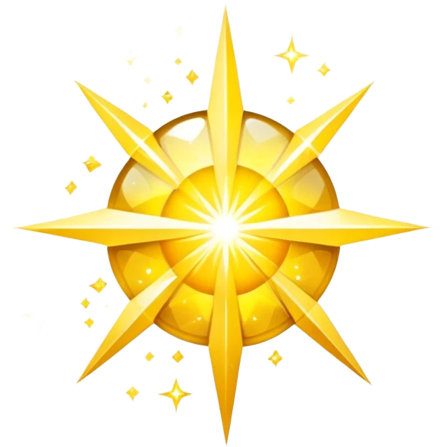 bright yellow sparkles emoji