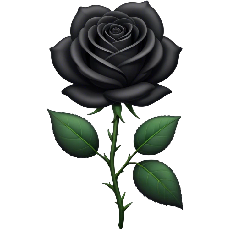 Black rose emoji
