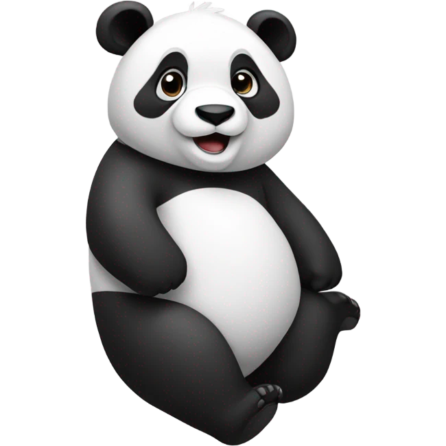 Panda but it’s more black then white  emoji