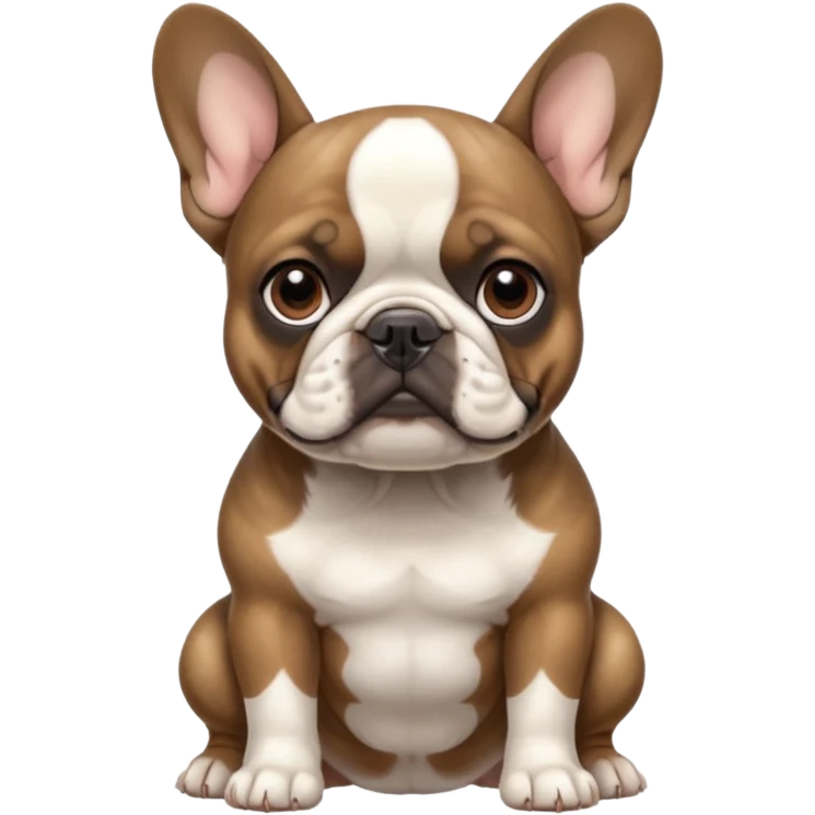 Brindle French bulldog emoji