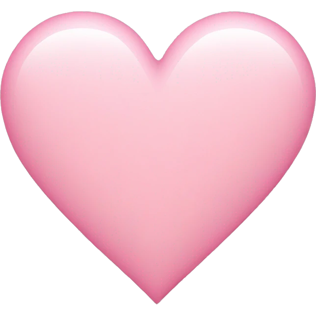 Light pink heart emoji