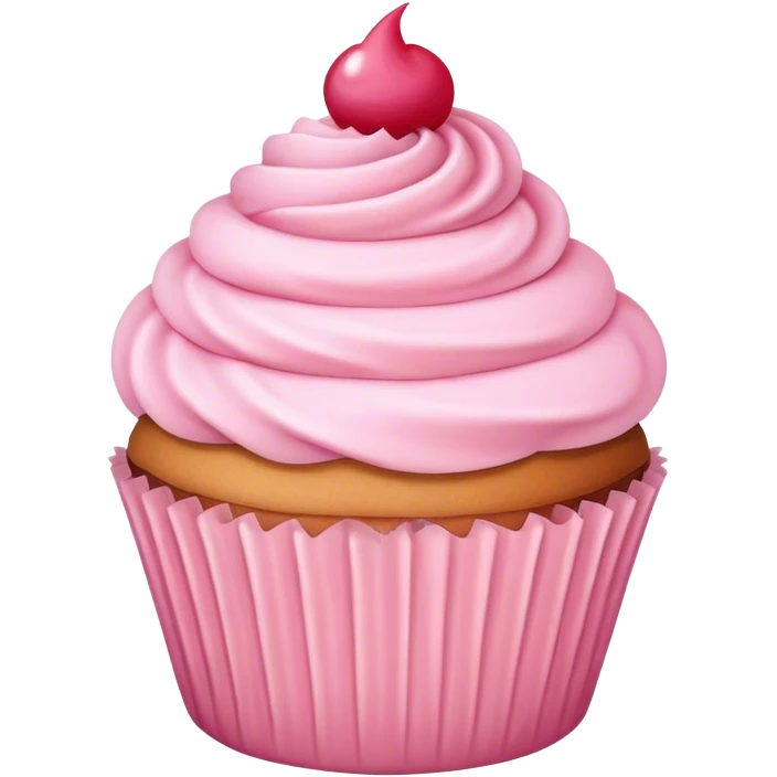 soft pink cupcake cake emoji