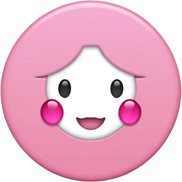Circle vibrant Pastel Pink Facebook messenger emoji