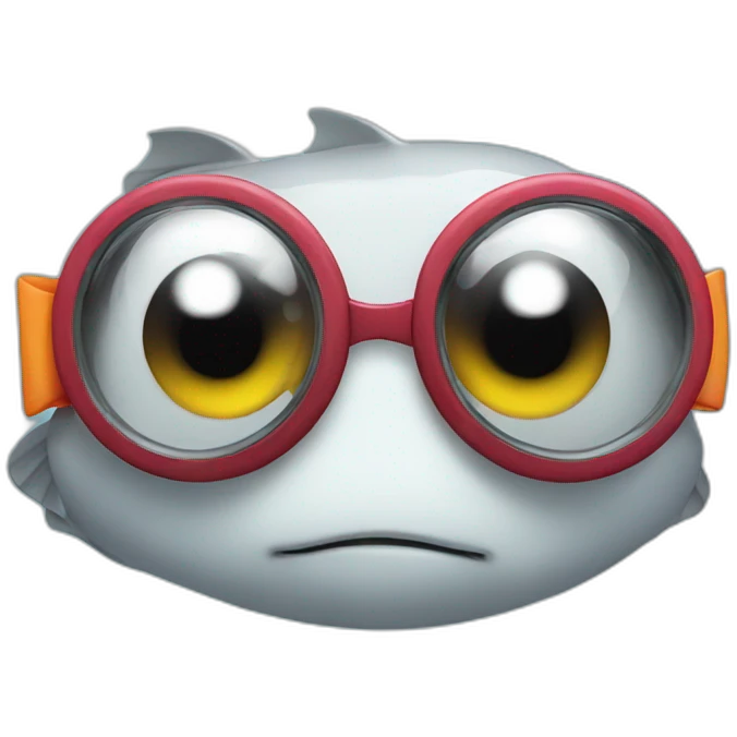 fish wearing swimming goggles emoji