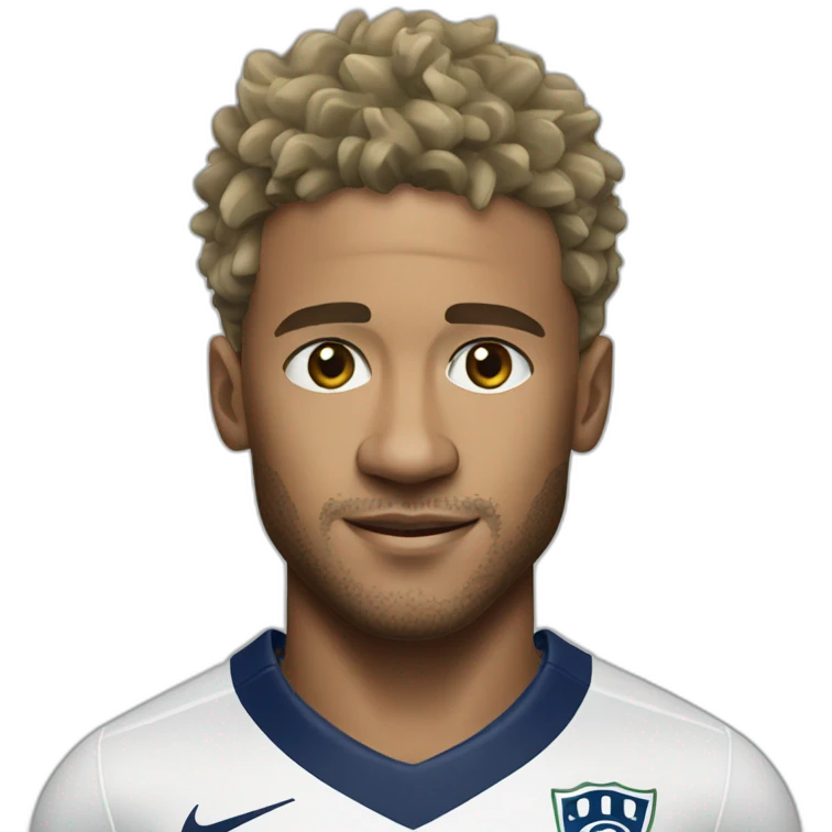 Neymar realistic football player emoji