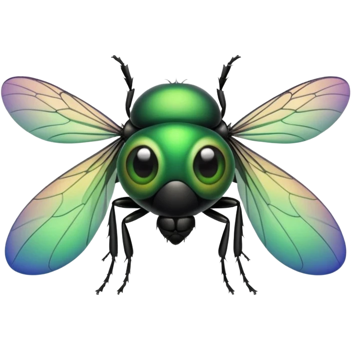 a cute fly with big eyes emoji