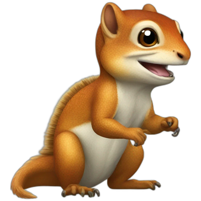 lizard squirrel emoji