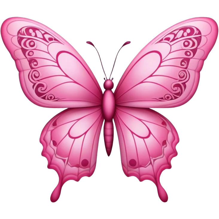 pink butterfly  emoji