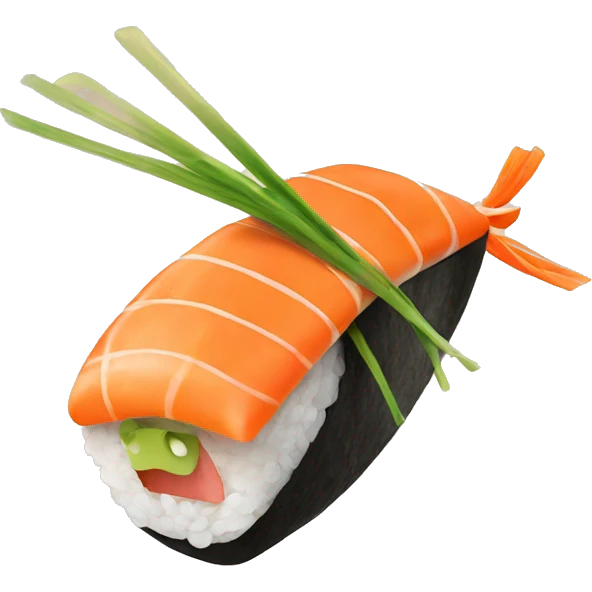 Sushi flying  emoji