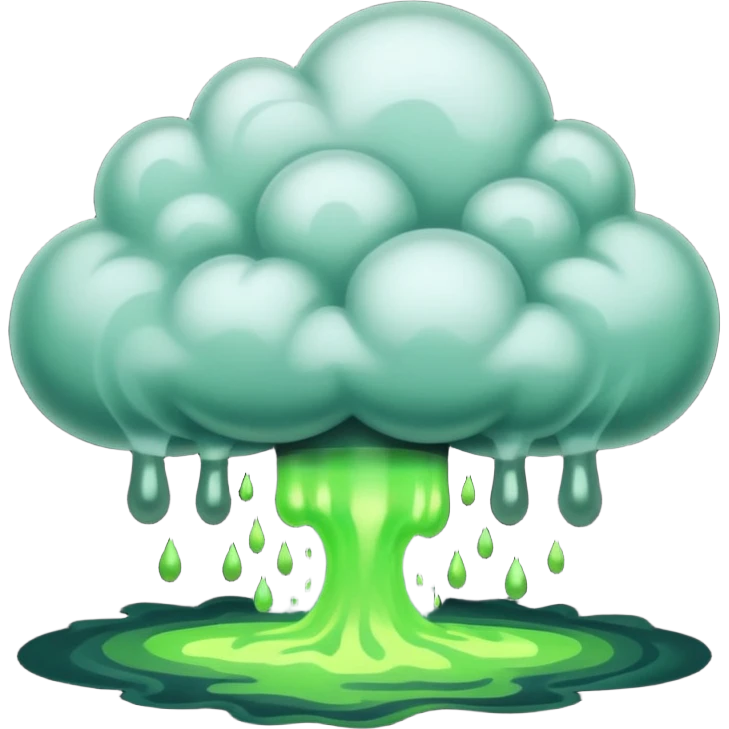 a poisonous cloud of gas, dark swamp color emoji