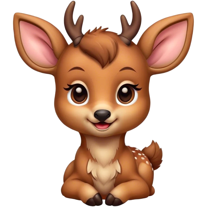 Baby deer winking emoji