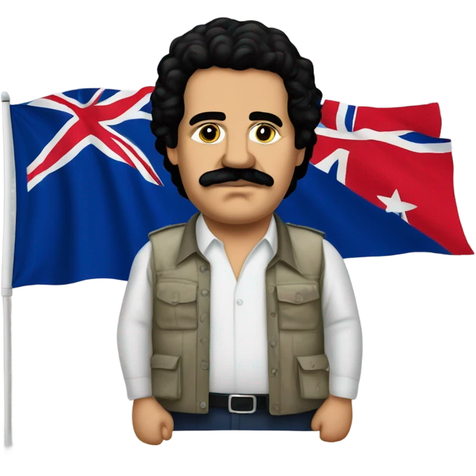 Pablo Escobar with a Samoan flag  emoji