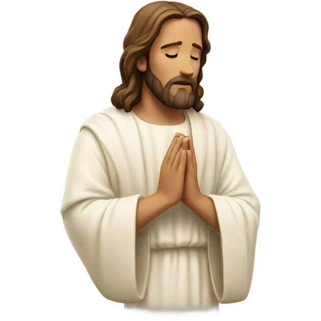 Jesus praying emoji