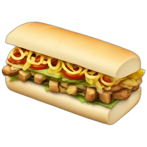 Shawarma sandwich emoji