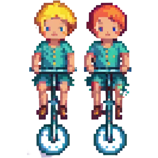 babies riding a unicycle emoji