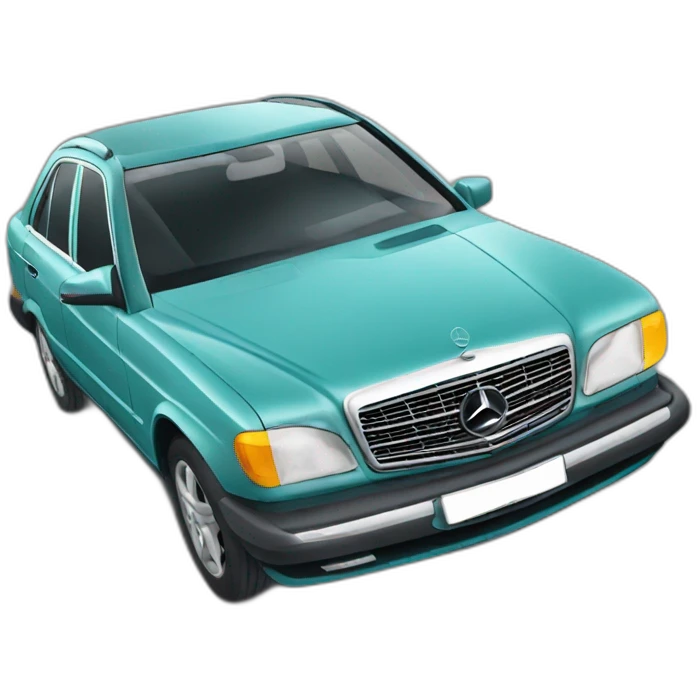 Voiture mercedes accidentée  emoji