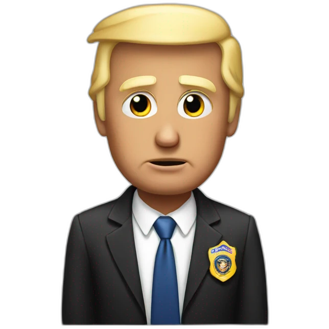 donald-trump-arrested emoji