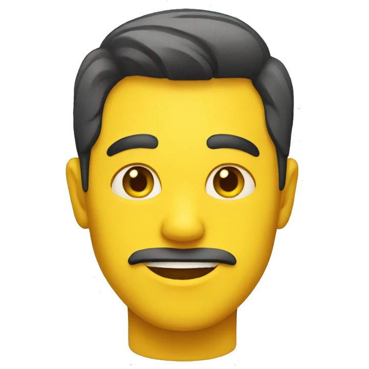 handsome yellow emoji emoji