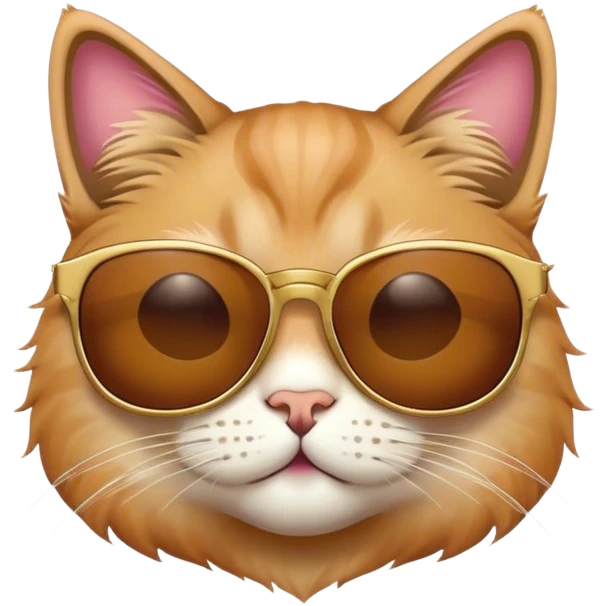 Cat wearing sunglasses emoji