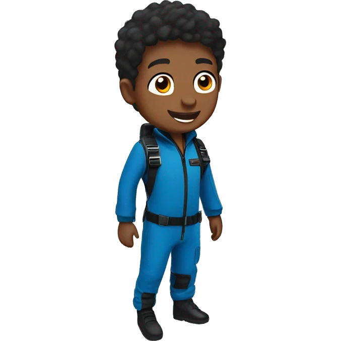 boys in skydive uniform outdoors emoji