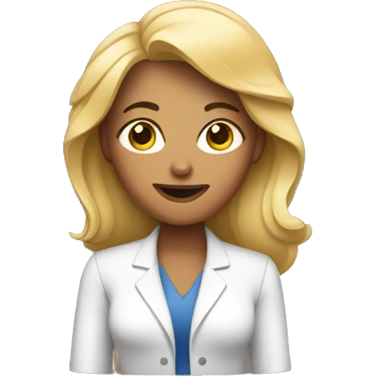 A woman with an iPhone emoji