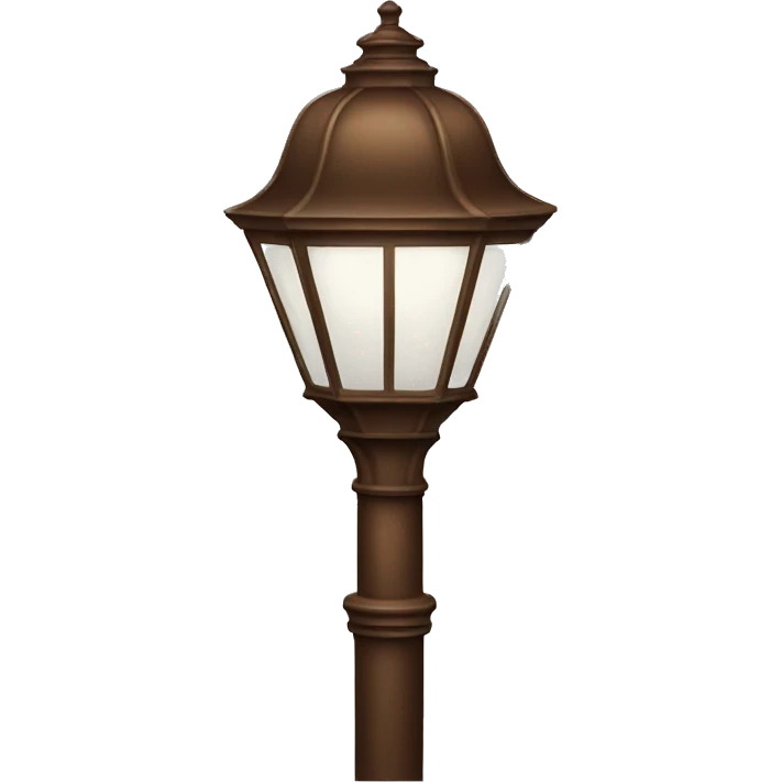 vintage brown street lamp emoji