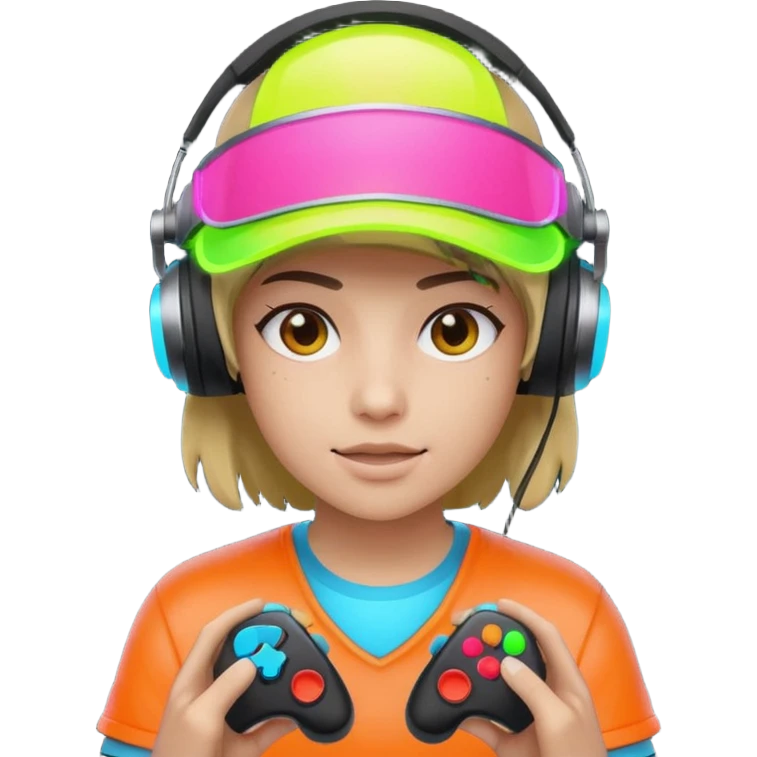 Neon Visor Gamer emoji