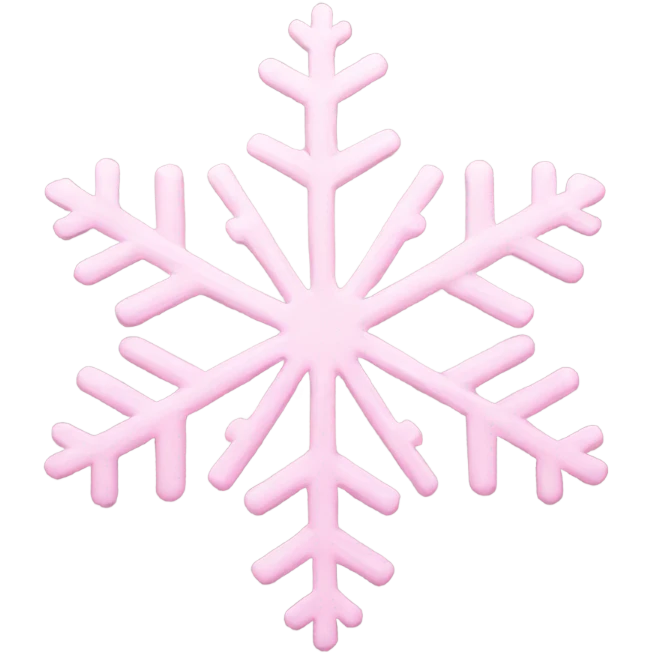 pastel pink snowflake  emoji