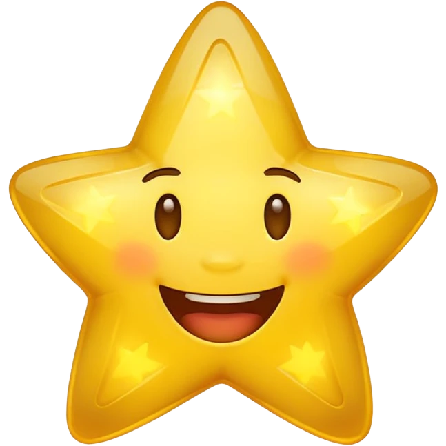 Laughing star emoji