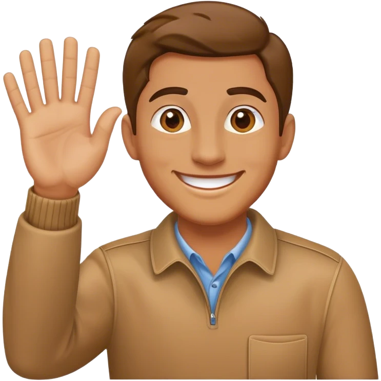 Mano saludando  emoji