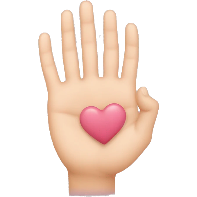 hand heart emoji