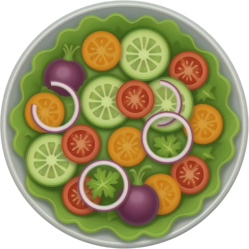 Vegetable salad emoji