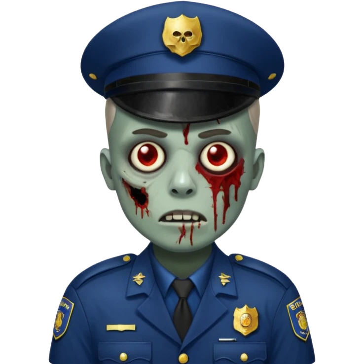 zenci police zombi  emoji
