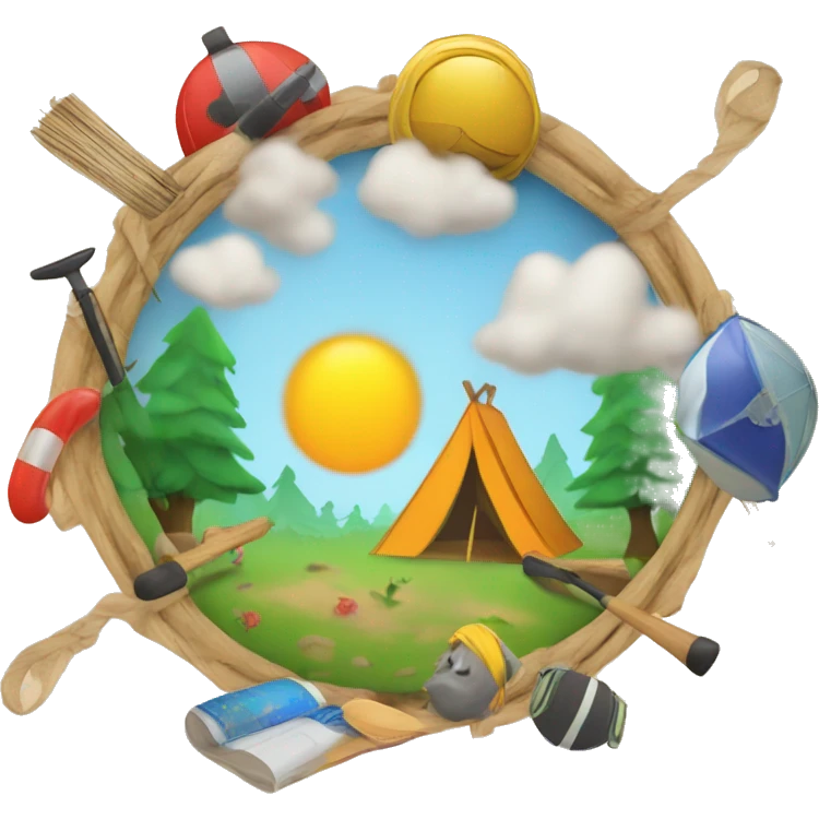 summer camp activity for kids emoji