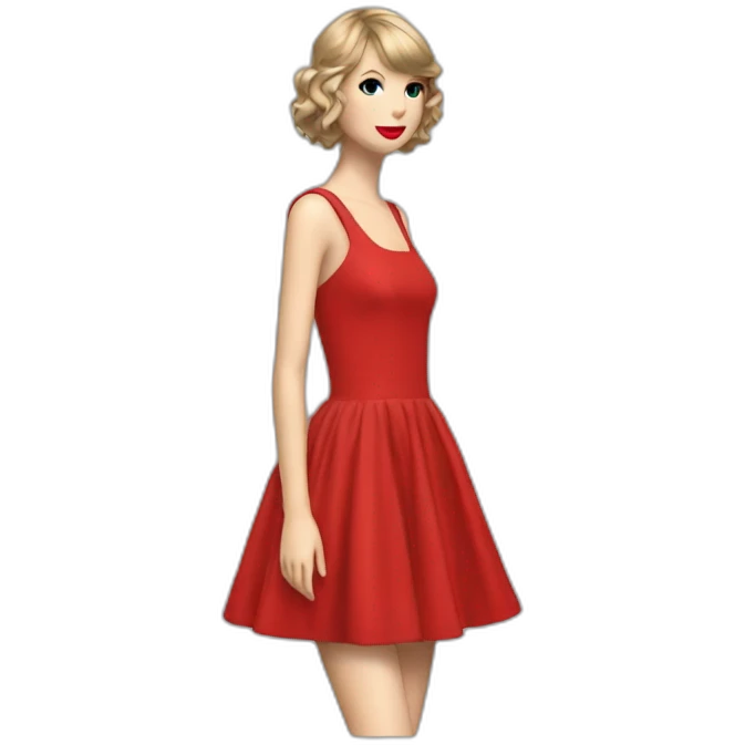 Taylor swift red dress emoji