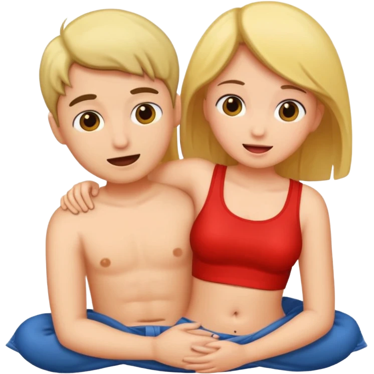 Boy and girl having sex emoji