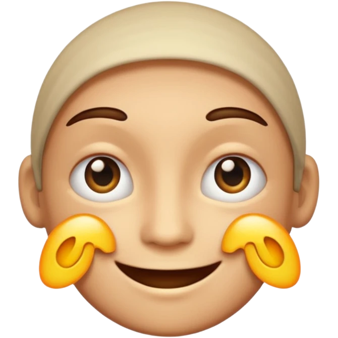 A smiling face with half open eyes. emoji