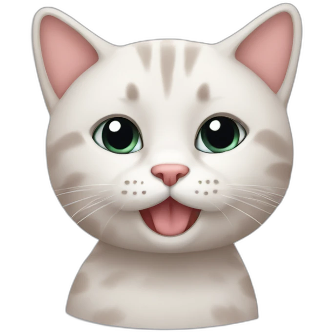 cat with blush emoji