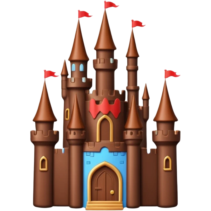 chocolate castle emoji
