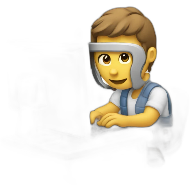 developer typing on computer emoji