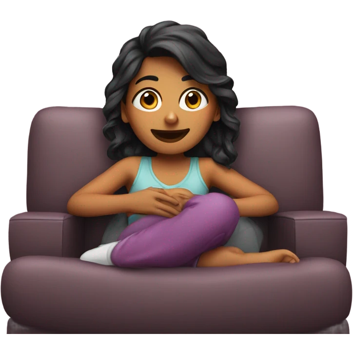 Priya watching tv emoji