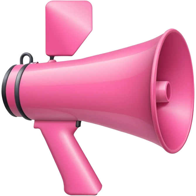 MEGAFONO rosa emoji