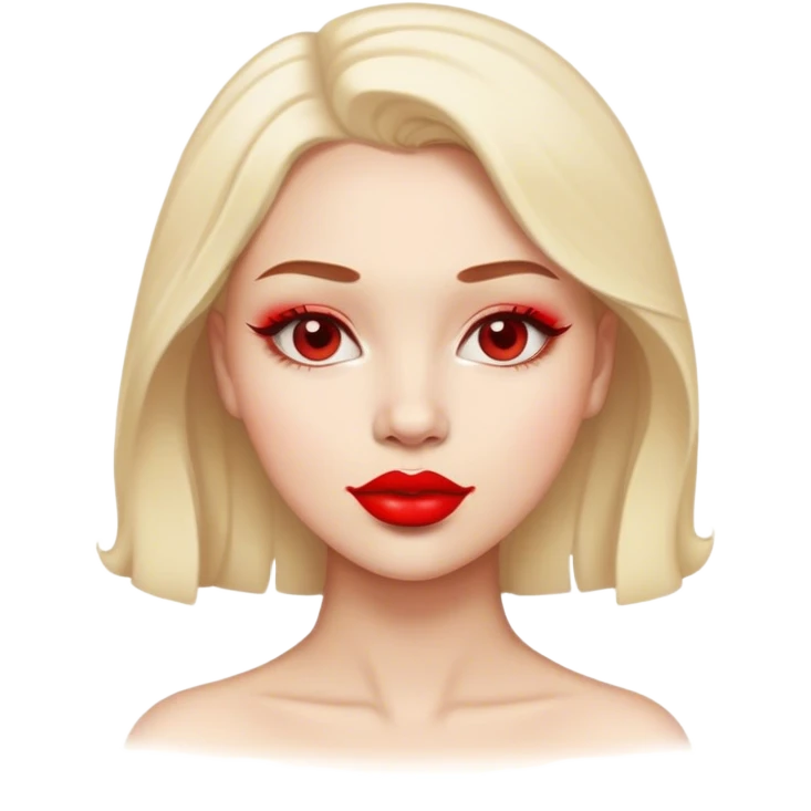 Red lipstick  emoji
