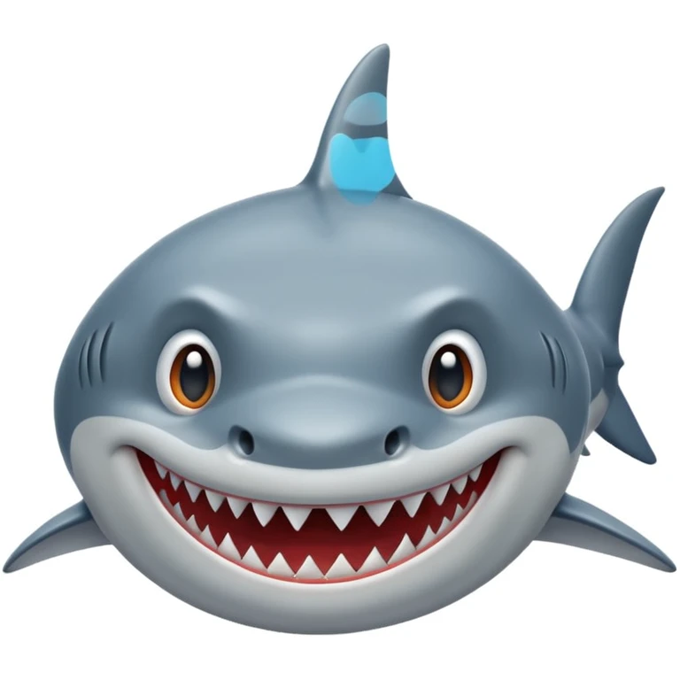 Front facing shark emoji