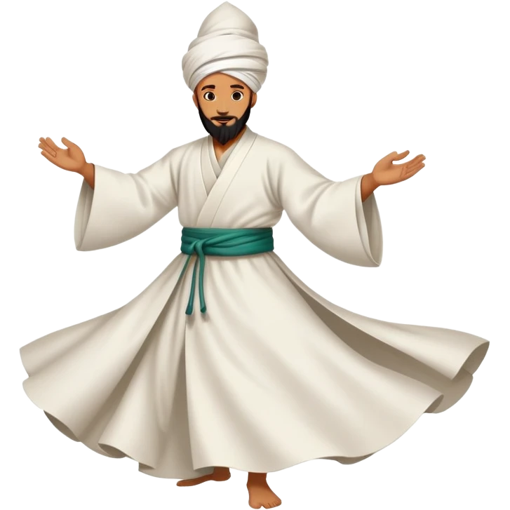A sufi whirling dervish emoji