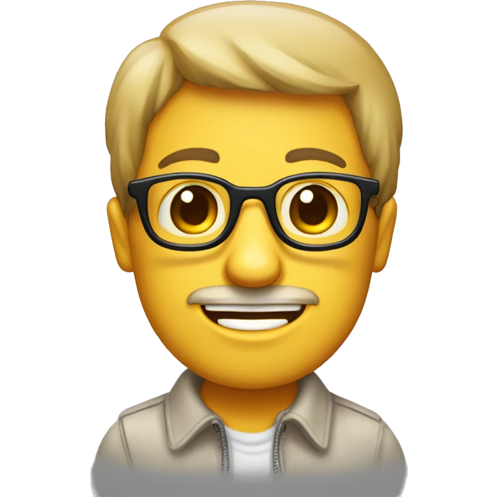 Genera un enano con gafas de sol y muchos granos  emoji