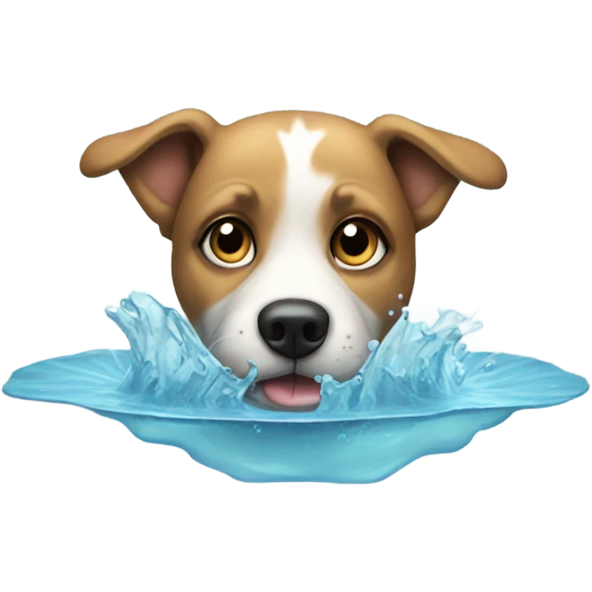 Dog in water emoji