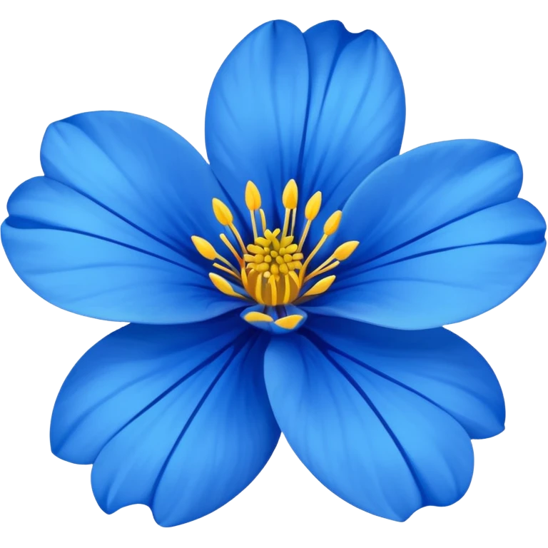 Blue colour flower emoji